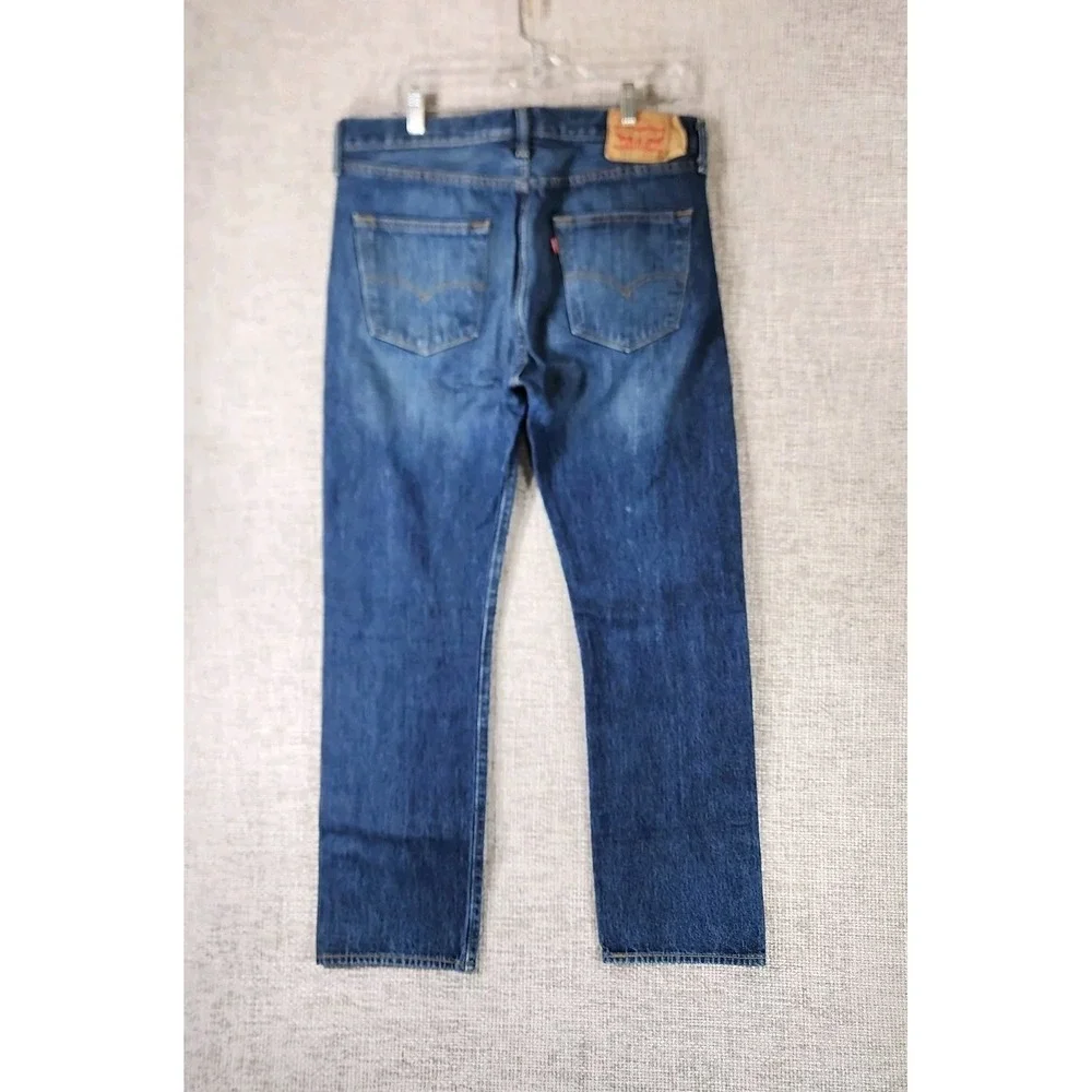 Levi's 501 Button‎ Fly Jeans Blue Denim Men's 34x32 (Actual 34x30) Mexico